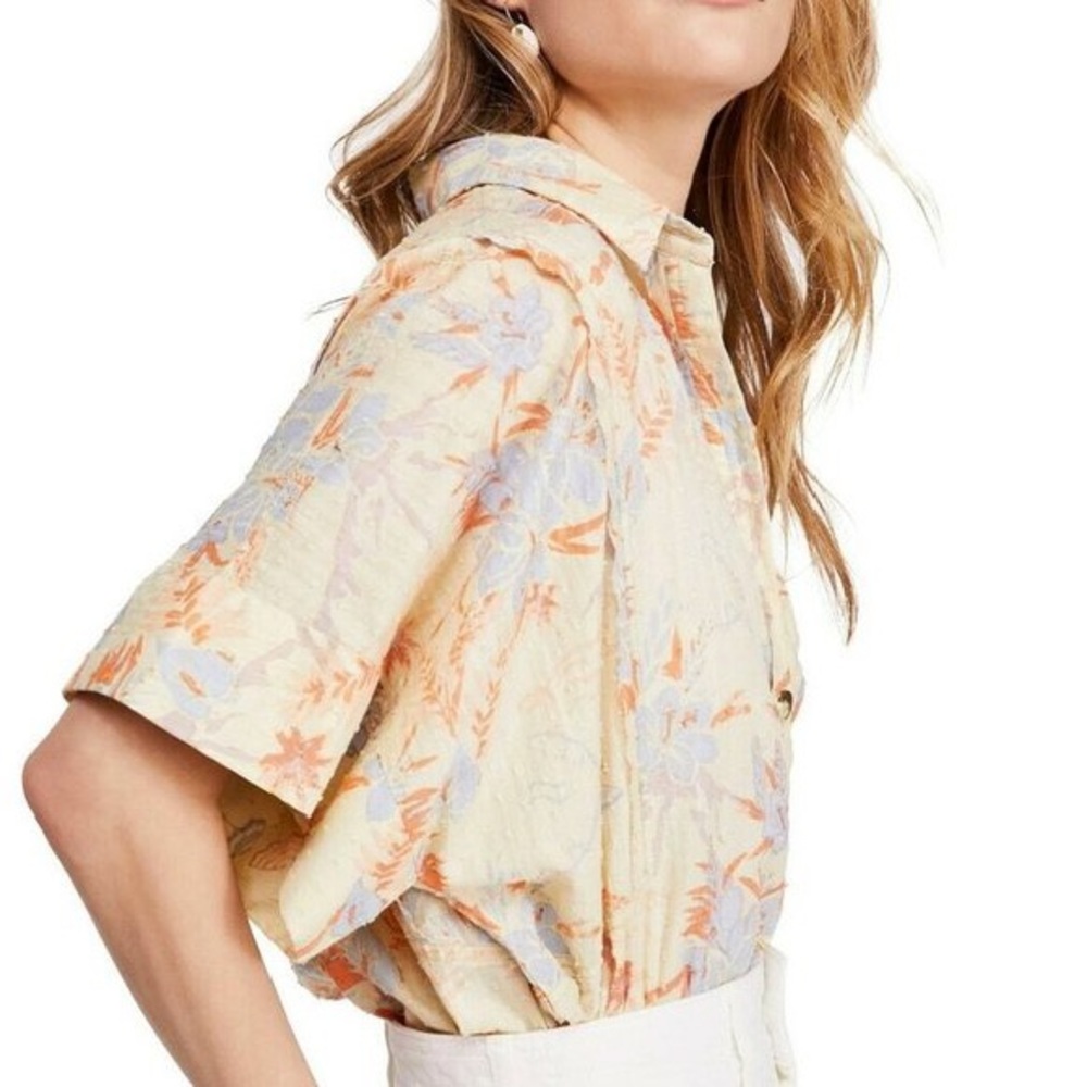 NWT FP ‘Love Letters’ Button Down Shirt, M - Picture 8 of 8